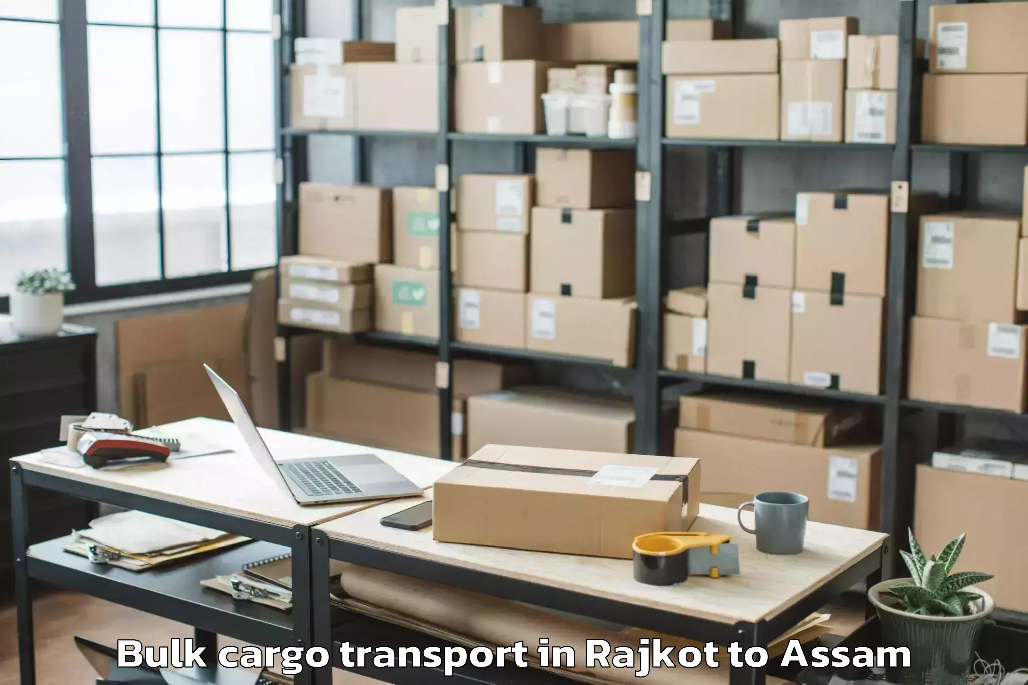 Book Rajkot to Salonibari Airport Tez Bulk Cargo Transport